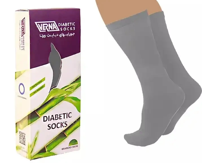 جوراب مخصوی پای بیماران دیابتی ورنا-اقایان